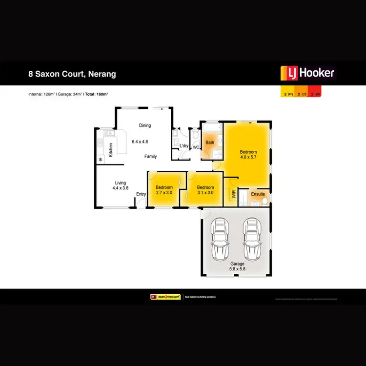 Floorplan of Homely house listing, 8 Saxon Court, Nerang QLD 4211