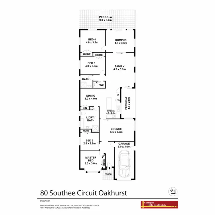 Floorplan of Homely house listing, 80 Southee Circuit, Oakhurst NSW 2761