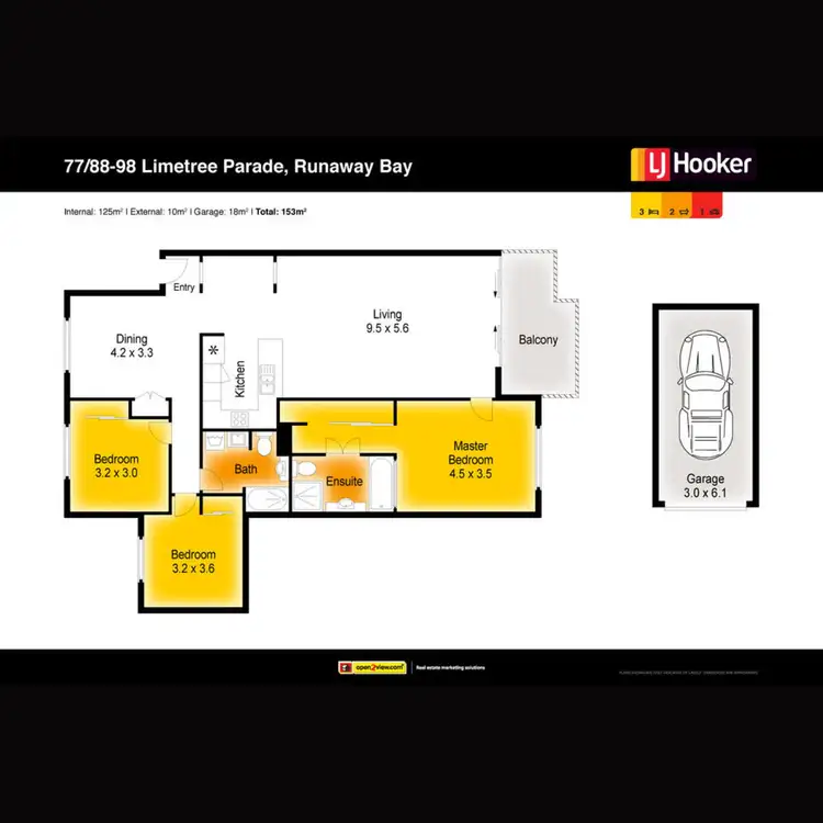 Floorplan of Homely unit listing, 77/88 Limetree Parade, Runaway Bay QLD 4216