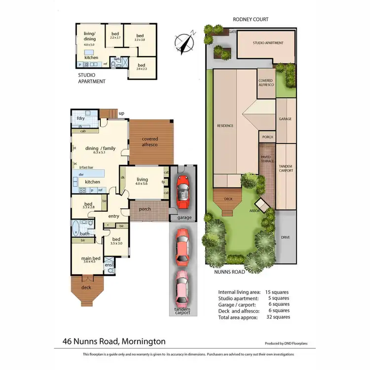 Floorplan of Homely house listing, 46 Nunns Road, Mornington VIC 3931