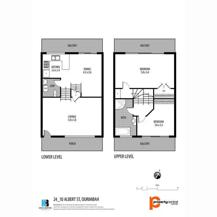 Floorplan of Homely townhouse listing, 24/10 Albert Street, Ourimbah NSW 2258