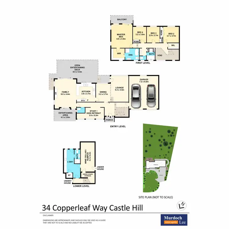 Floorplan of Homely house listing, 34 Copperleaf Way, Castle Hill NSW 2154