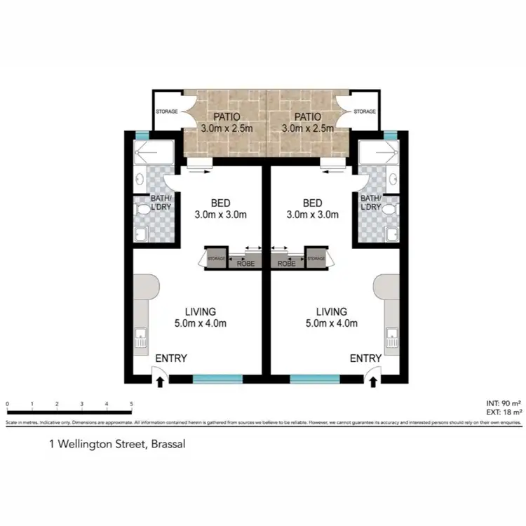 Floorplan of Homely unit listing, 27 & 28/1 Wellington Street, Brassall QLD 4305