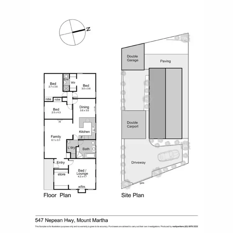 Floorplan of Homely house listing, 547 Nepean Highway, Mount Martha VIC 3934