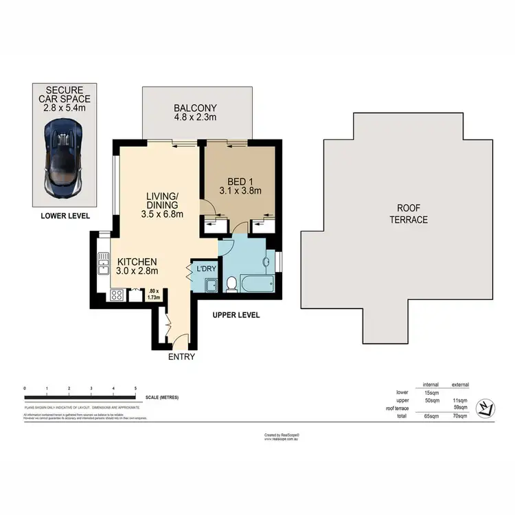 Floorplan of Homely apartment listing, 412/21 Patrick Lane, Toowong QLD 4066
