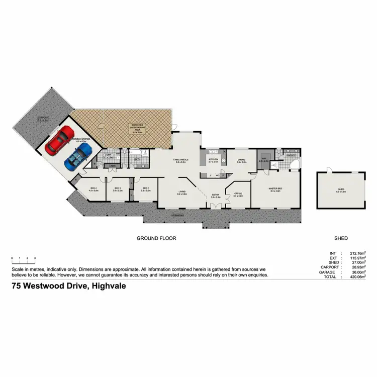 Floorplan of Homely house listing, 75 Westwood Drive, Highvale QLD 4520