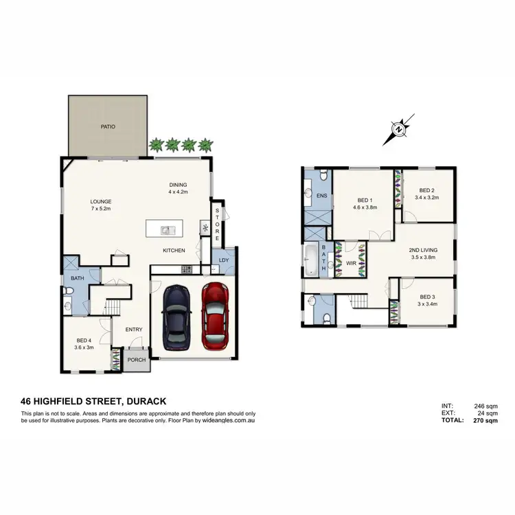Floorplan of Homely house listing, 46 Highfield Street, Durack QLD 4077