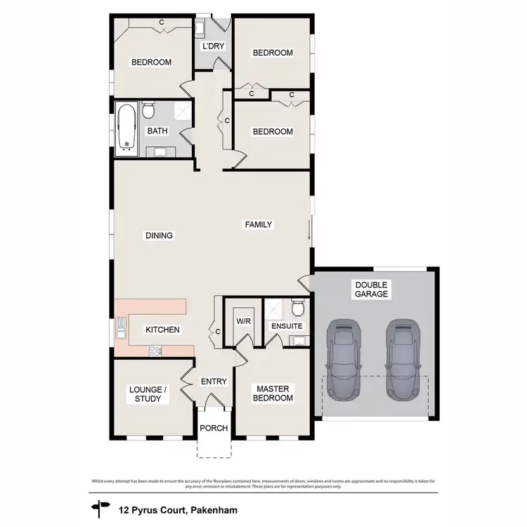 Floorplan of Homely house listing, 12 Pyrus Court, Pakenham VIC 3810