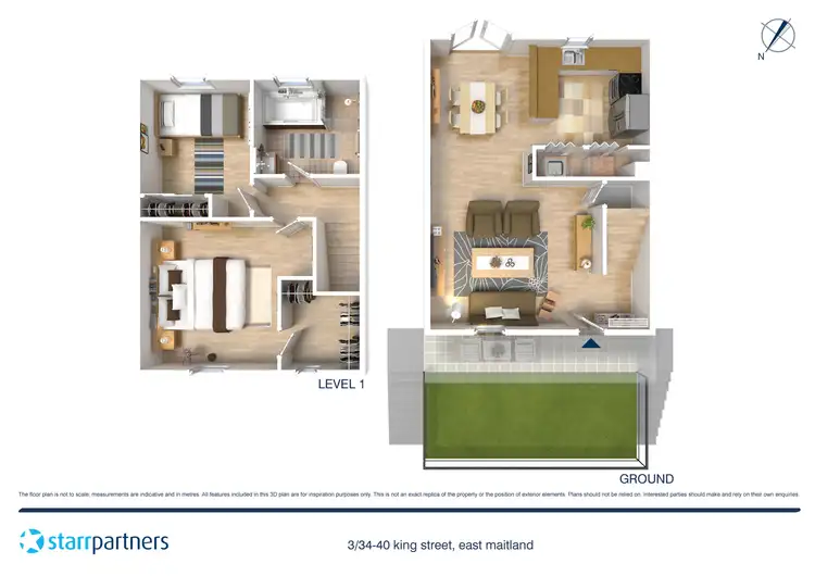 Floorplan of Homely unit listing, 3/34-40 King Street, East Maitland NSW 2323