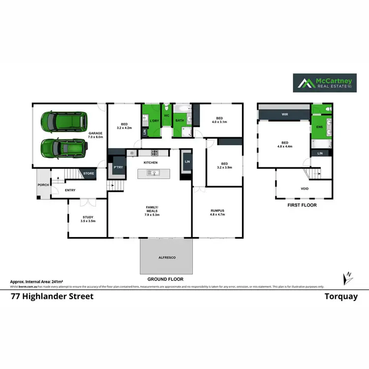 Floorplan of Homely house listing, 77 Highlander Street, Torquay VIC 3228