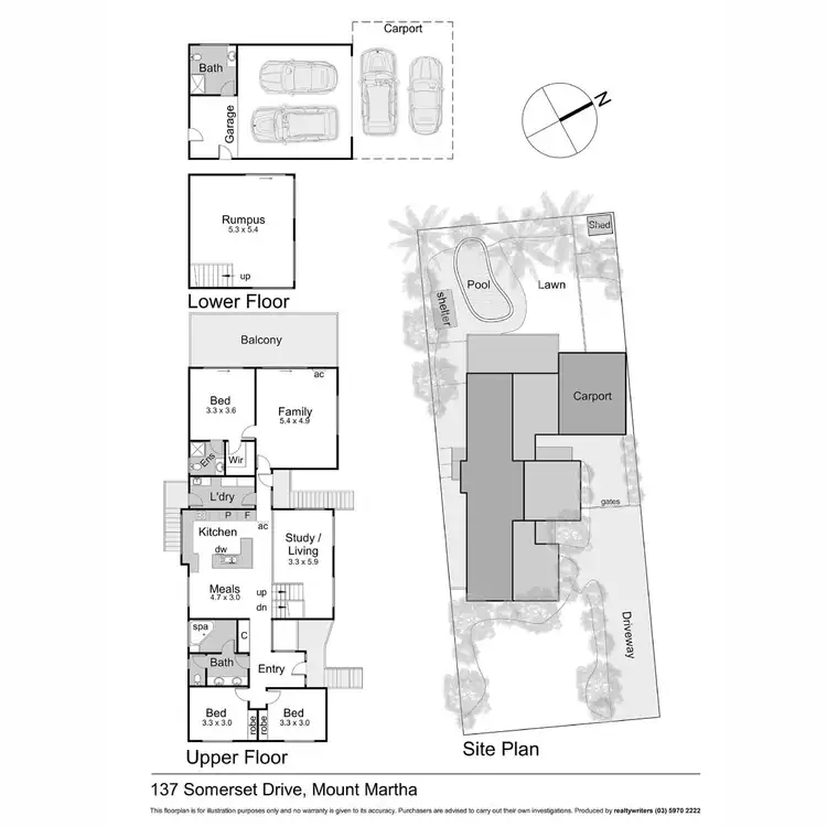 Floorplan of Homely house listing, 137 Somerset Drive, Mount Martha VIC 3934