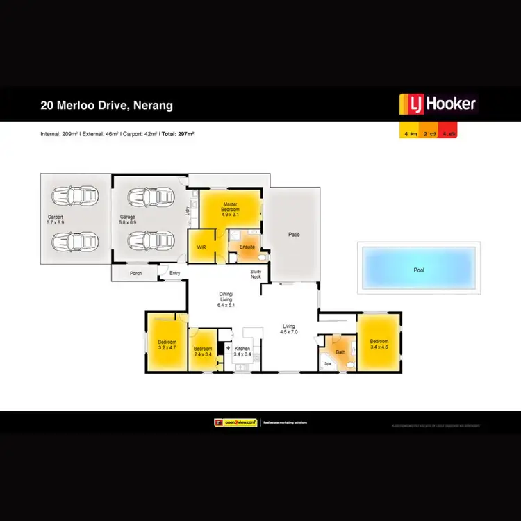 Floorplan of Homely house listing, 20 Merloo Drive, Nerang QLD 4211