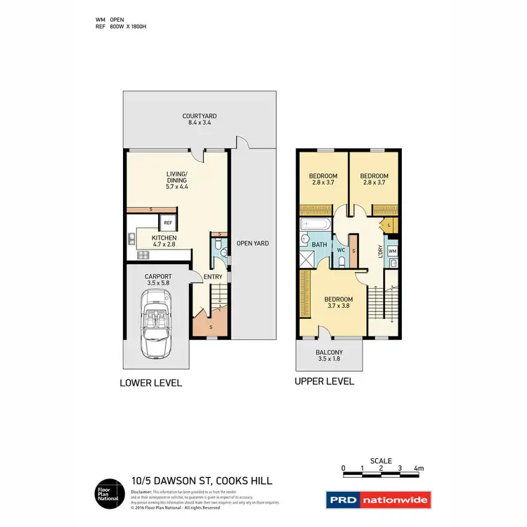 Floorplan of Homely townhouse listing, 10/5 Dawson Street, Cooks Hill NSW 2300