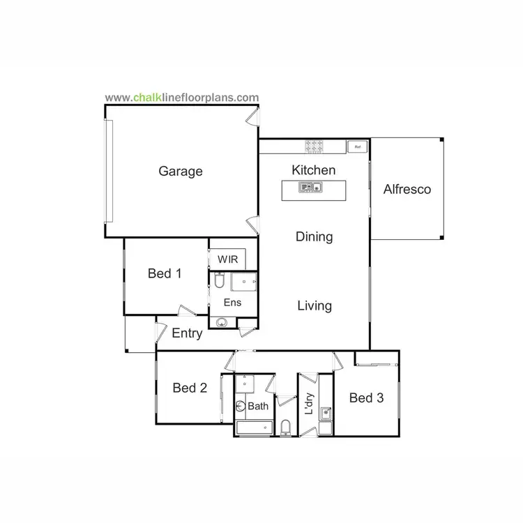 Floorplan of Homely unit listing, 2 Bellview Court, Mansfield VIC 3722