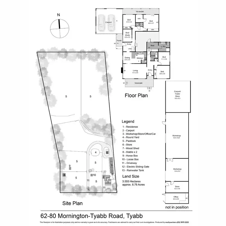 Floorplan of Homely house listing, 62 - 80 Mornington - Tyabb Road, Tyabb VIC 3913