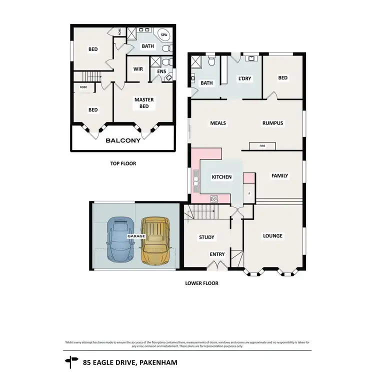 Floorplan of Homely house listing, 85 Eagle Drive, Pakenham VIC 3810