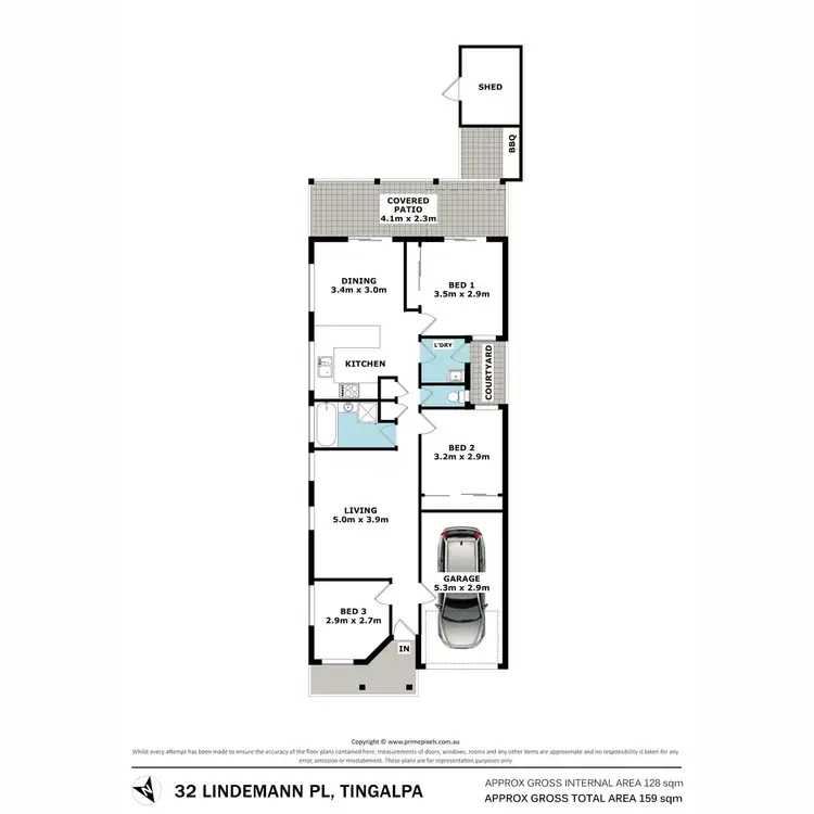 Floorplan of Homely house listing, 32 Lindeman Place, Tingalpa QLD 4173