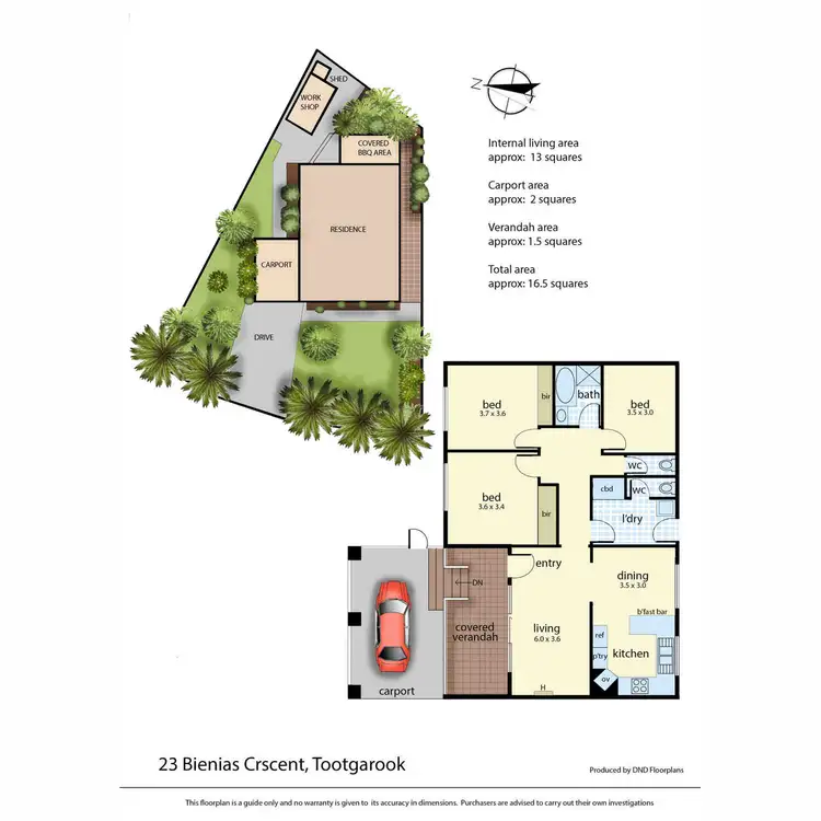 Floorplan of Homely house listing, 23 Bienias Crescent, Tootgarook VIC 3941
