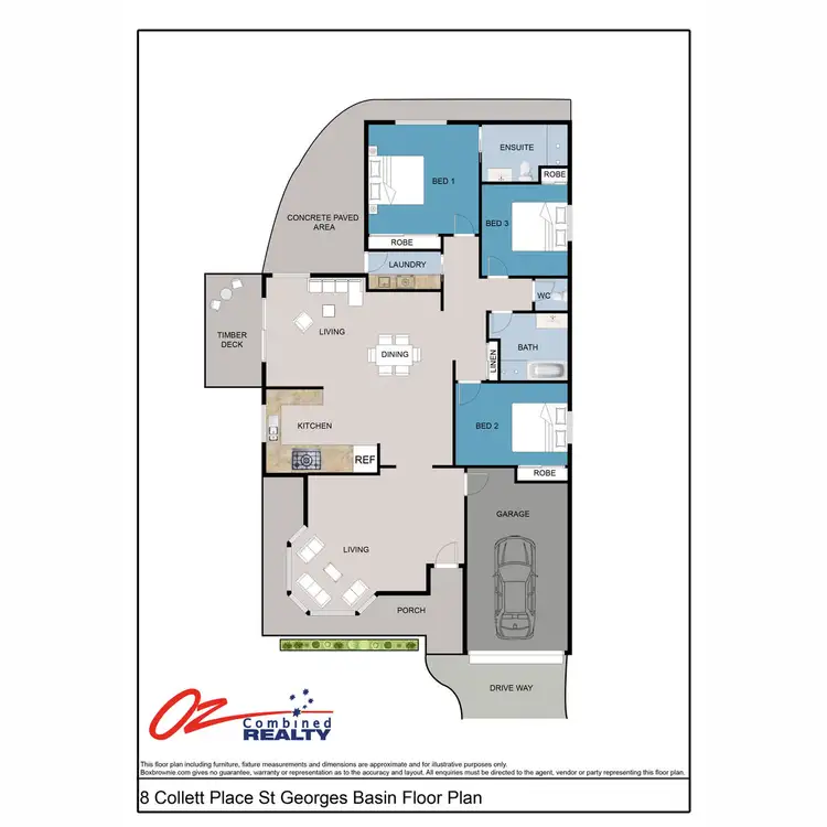Floorplan of Homely house listing, 8 Collett Place, St Georges Basin NSW 2540