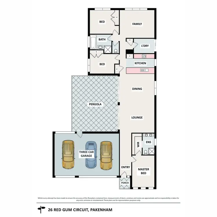 Floorplan of Homely house listing, 26 Red Gum Circuit, Pakenham VIC 3810