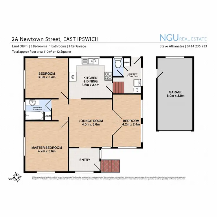 Floorplan of Homely house listing, 2A Newtown Street, East Ipswich QLD 4305
