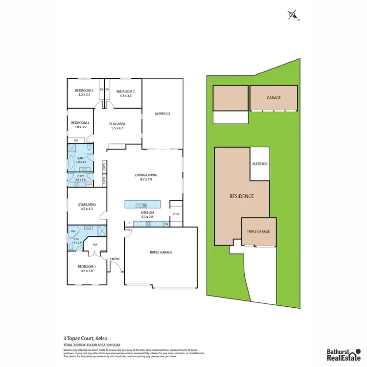 Floorplan of Homely house listing, 3 Topaz Court, Kelso NSW 2795