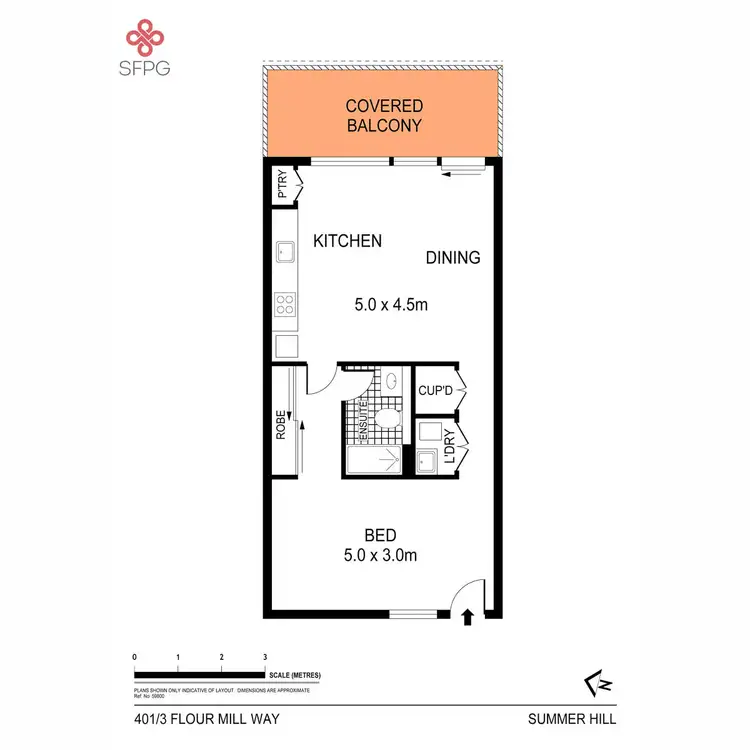 Floorplan of Homely apartment listing, 401/3 Flour Mill Way, Summer Hill NSW 2130