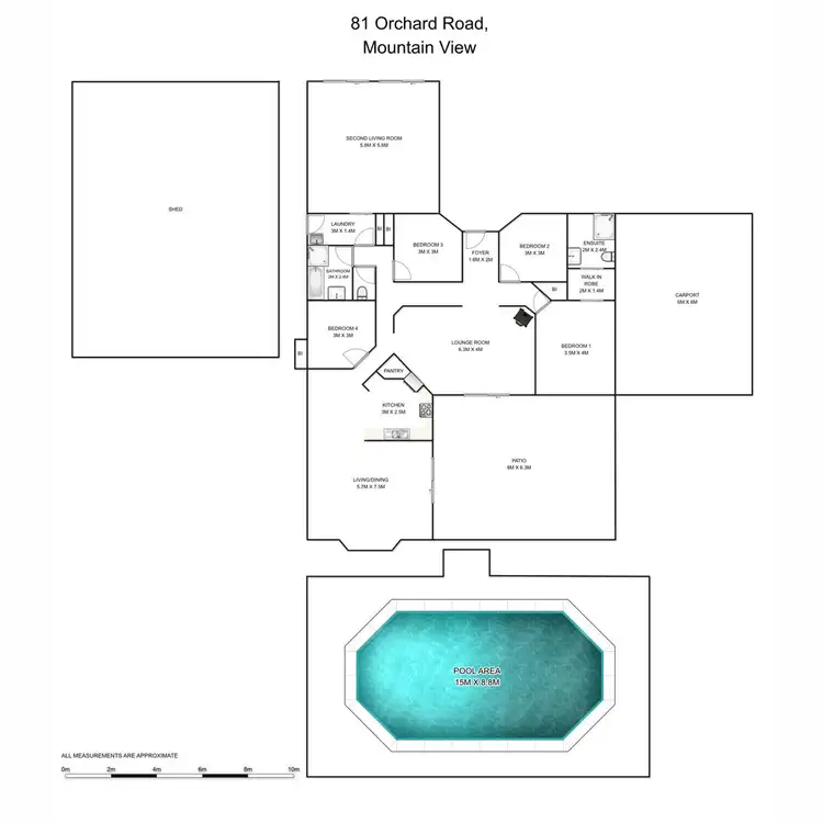 Floorplan of Homely rural property listing, 81 Orchard Road, Mountain View NSW 2460