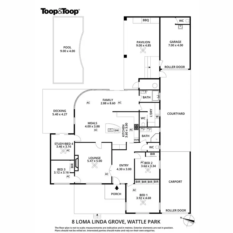 Floorplan of Homely house listing, 8 Loma Linda Grove, Wattle Park SA 5066