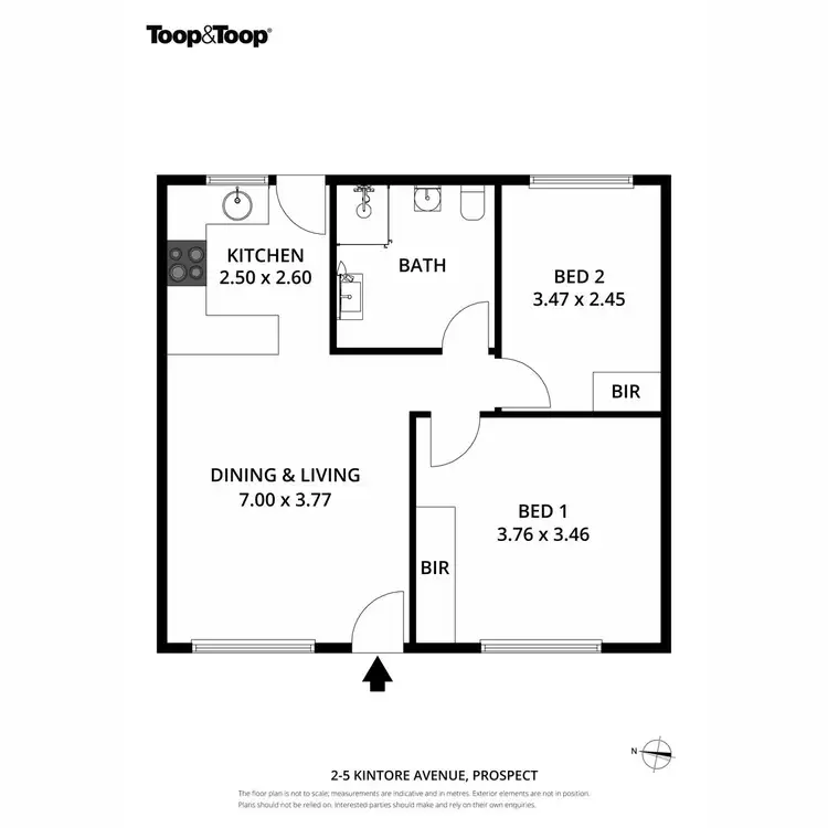 Floorplan of Homely unit listing, 2/5 Kintore Avenue, Prospect SA 5082
