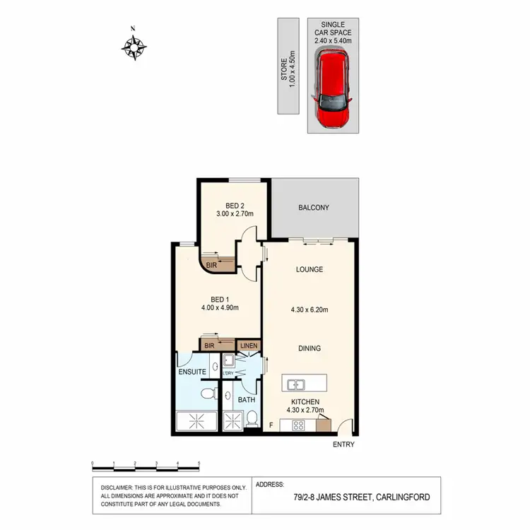 Floorplan of Homely apartment listing, 79/2-8 James Street, Carlingford NSW 2118