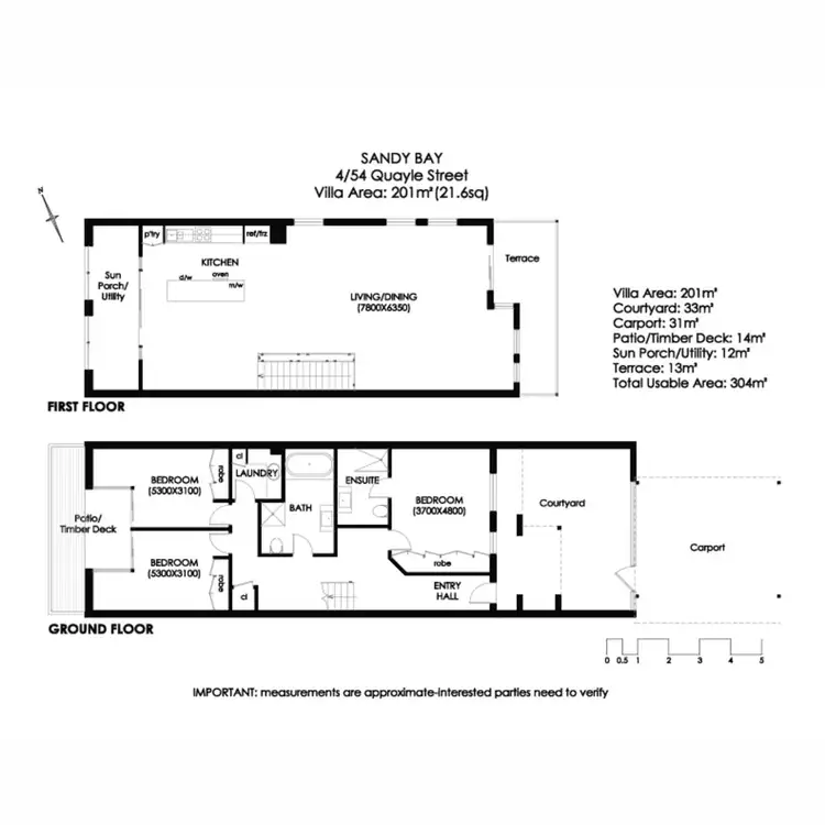 Floorplan of Homely apartment listing, 4/54 Quayle Street, Sandy Bay TAS 7005