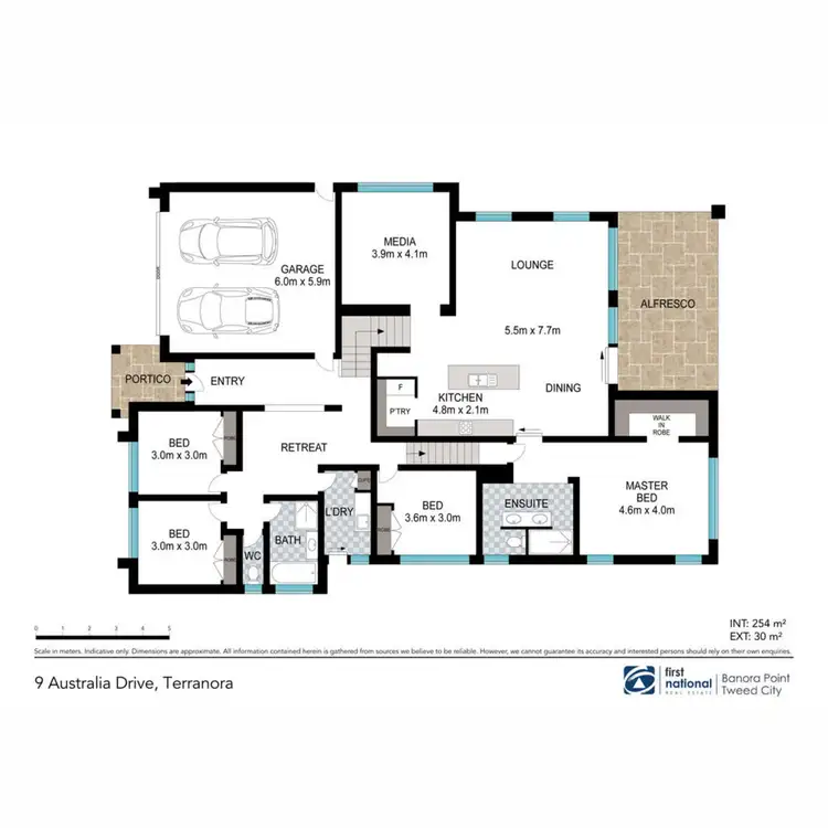 Floorplan of Homely house listing, 9 Australia Drive, Terranora NSW 2486