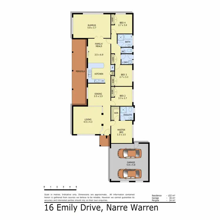 Floorplan of Homely house listing, 16 Emily Drive, Narre Warren VIC 3805