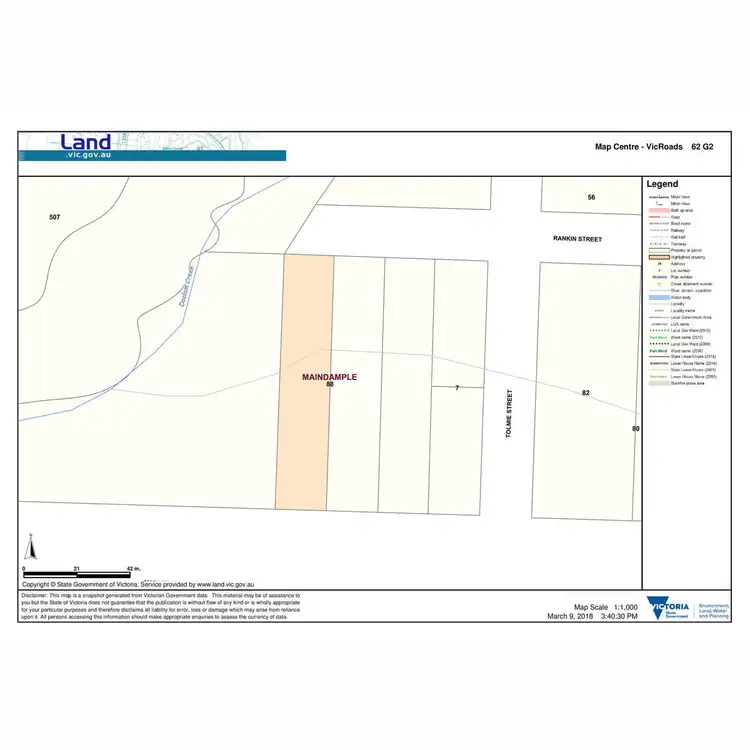 Floorplan of Homely land listing, LOT C/A 3 Main Street, Maindample VIC 3723