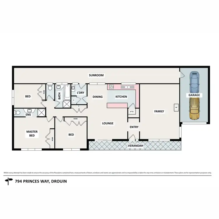 Floorplan of Homely house listing, 794 Princes Way, Drouin VIC 3818