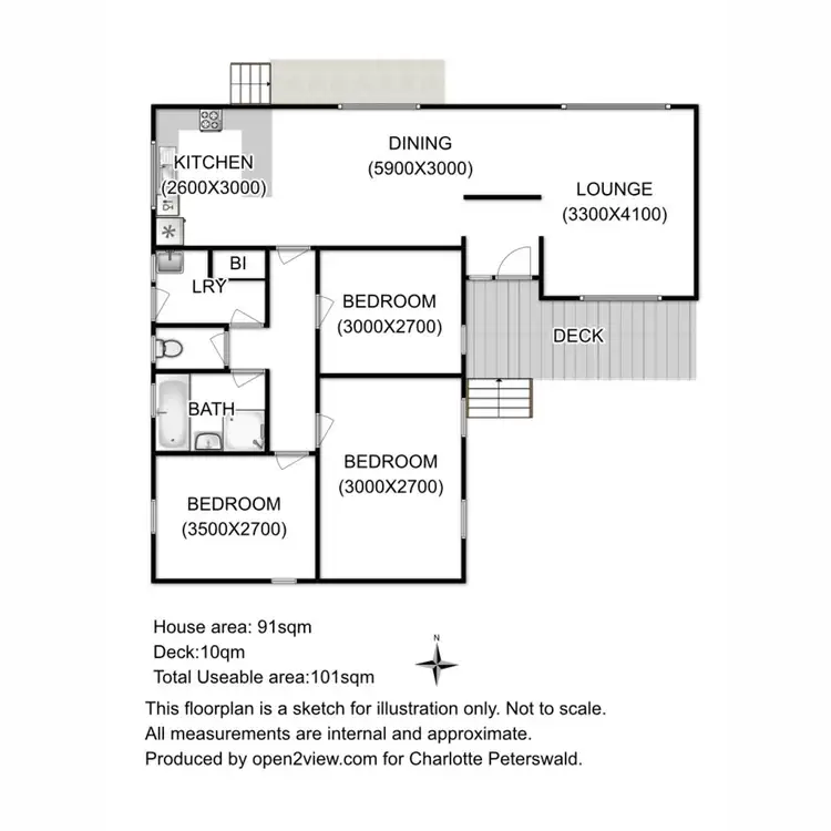 Floorplan of Homely house listing, 15 Bray Court, Rokeby TAS 7019