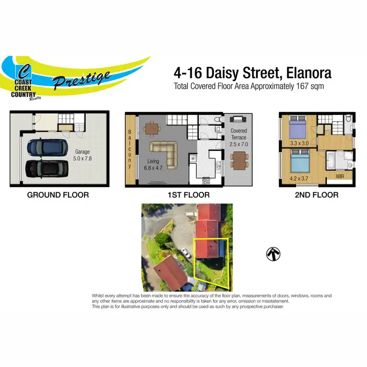 Floorplan of Homely townhouse listing, 4/16 Daisy Street, Elanora QLD 4221