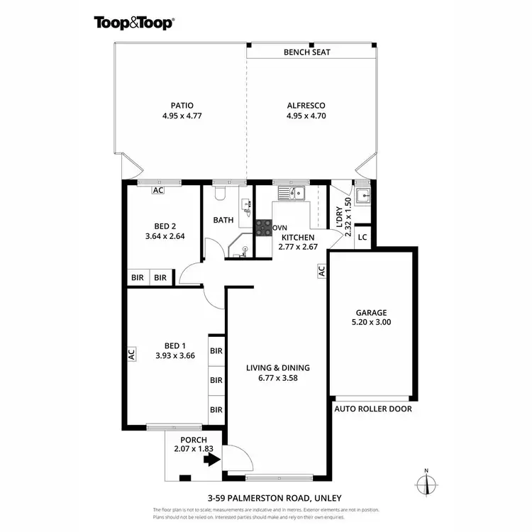 Floorplan of Homely unit listing, 3/59 Palmerston Road, Unley SA 5061