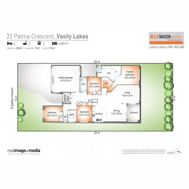 Floorplan of Homely house listing, 23 Palma Crescent, Varsity Lakes QLD 4227