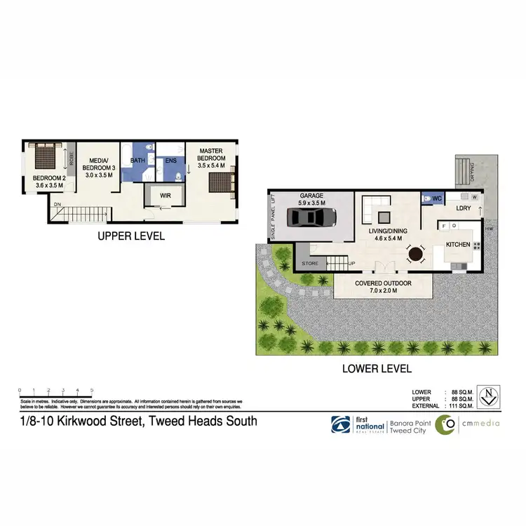 Floorplan of Homely townhouse listing, 1/8-10 Kirkwood Road East, Tweed Heads South NSW 2486