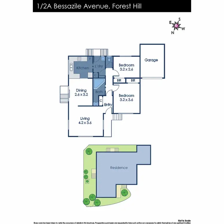 Floorplan of Homely unit listing, 1/2A Bessazile Avenue, Forest Hill VIC 3131