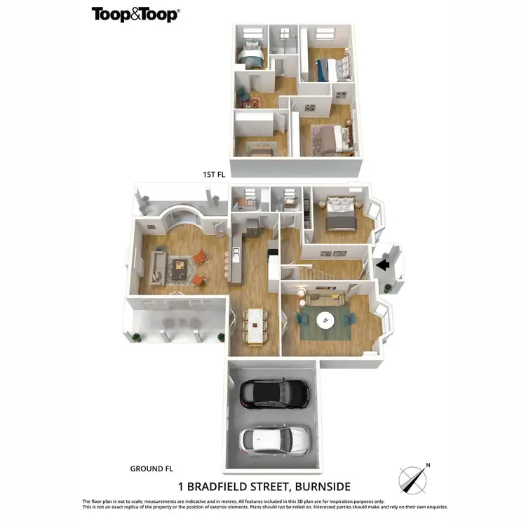 Floorplan of Homely house listing, 1 Bradfield Street, Burnside SA 5066