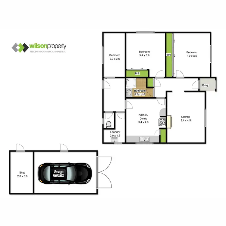 Floorplan of Homely house listing, 34 Elizabeth Street, Traralgon VIC 3844