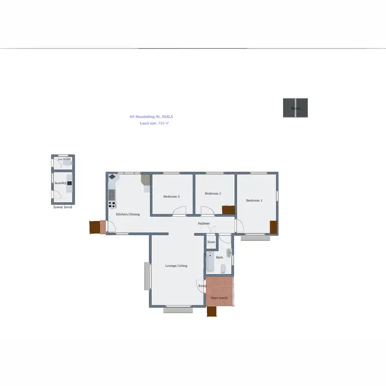 Floorplan of Homely house listing, 65 Sanderling Street, Inala QLD 4077
