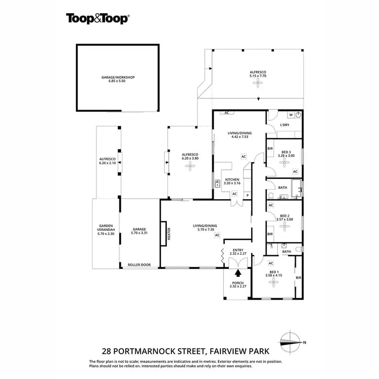 Floorplan of Homely house listing, 28 Portmarnock Street, Fairview Park SA 5126