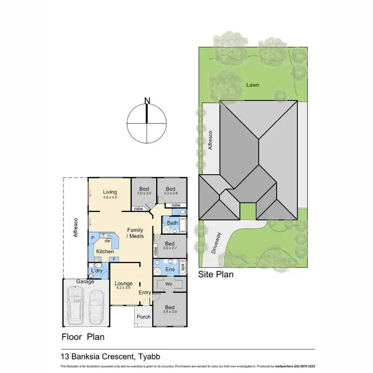 Floorplan of Homely house listing, 13 Banksia Crescent, Tyabb VIC 3913