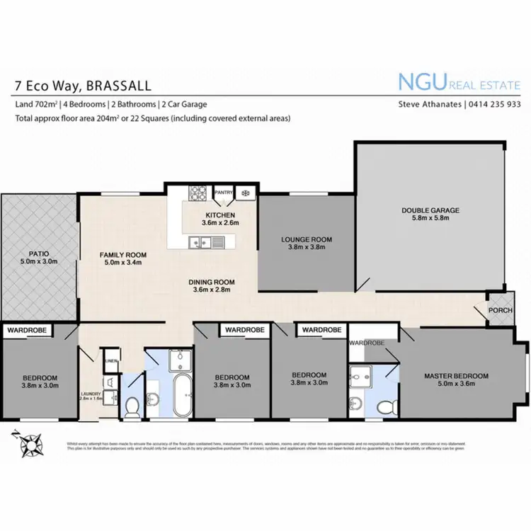 Floorplan of Homely house listing, 7 Eco Way, Brassall QLD 4305
