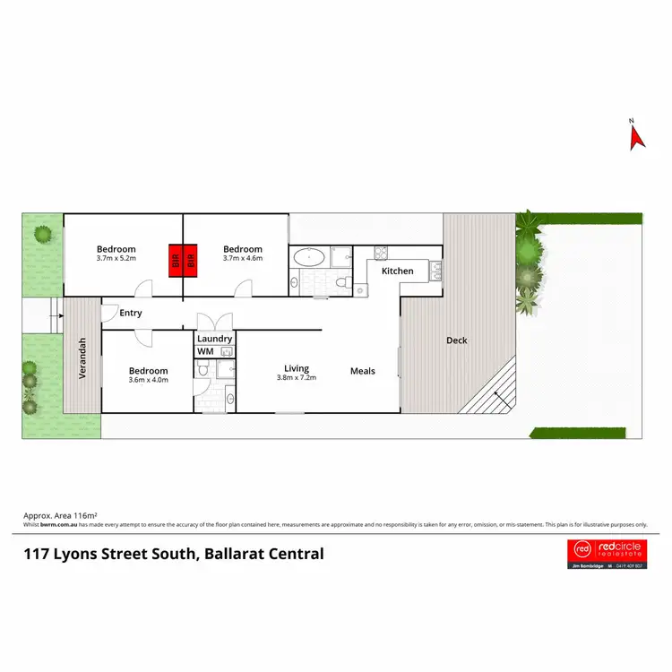 Floorplan of Homely house listing, 117 Lyons Street South, Ballarat Central VIC 3350