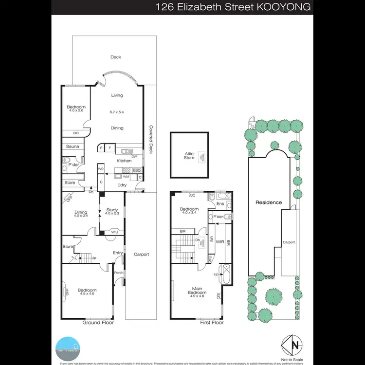 Floorplan of Homely house listing, 126 Elizabeth Street, Kooyong VIC 3144